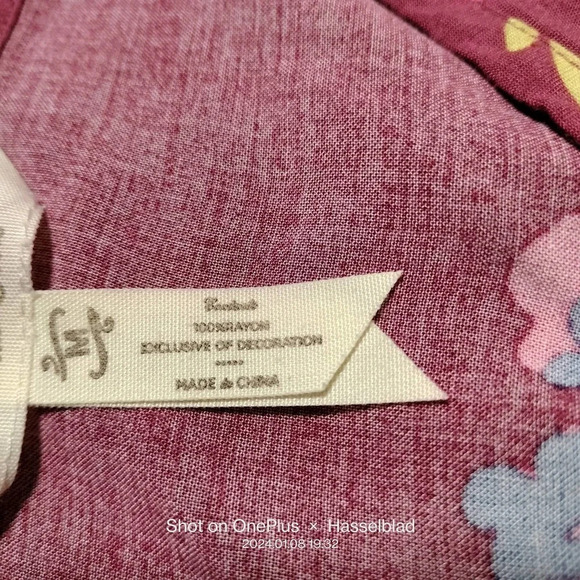 Matilda Jane ART CLASS Dress Women's MEDIUM Rayon Floral Make Believe - Picture 6 of 6